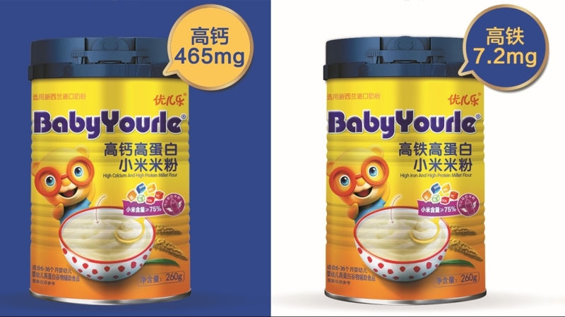 優兒樂高蛋白配方小米米粉系列