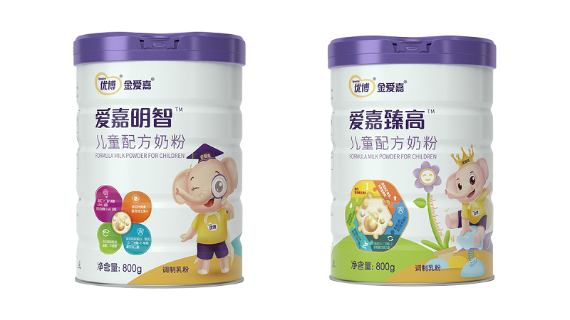 優博金愛嘉兒童奶粉系列