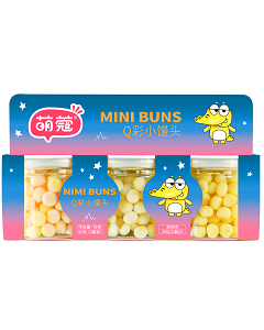 萌蔻Q彩小饅頭(蛋黃味) 萌蔻Q彩小饅頭(蛋黃味)